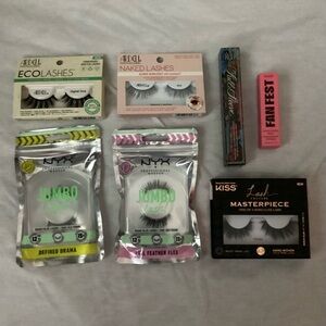 Bundle of 7 Brand New Lash Products - 5 Pairs of False Lashes and 2 Mascaras